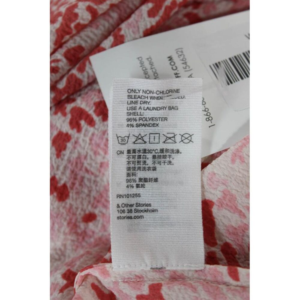 & Other Stories Women Kaftan Dress Multicolor Floral Long Sleeve Size 6 - Picture 4 of 5